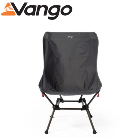 Vango Micro Lux Tall chair in Indi Ink color, lightweight portable camping chair with high back support and compact design.