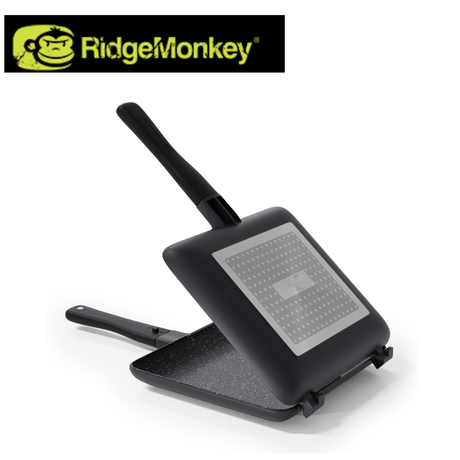 RidgeMonkey Connect Sandwich Toaster XL induction edition showing the large, non-stick sandwich toaster with handle and heating surface.
