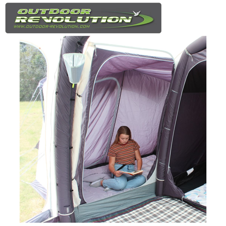 Outdoor Revolution 2 Berth Side Annexe Inner Tent with spacious interior and ventilation features for camping comfort.