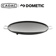 Cadac Dometic Skottel Top 50 cooking surface with multiple burners and stainless steel finish for outdoor grilling and cooking.
