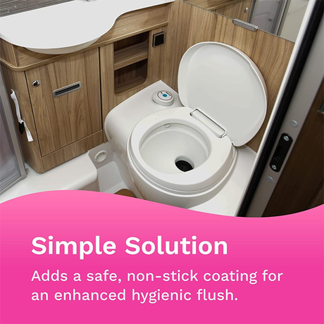 Leisuretime Pink Toilet Rinse fluid bottle with a vibrant pink color, designed for effective toilet cleaning and maintenance.