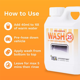 Leisuretime WASH 3-in-1 Cleaner bottle with label, designed for effective vehicle cleaning and maintenance.