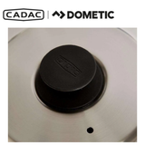 Cadac Dometic Safari Chef 30 lid showing a black replacement lid with handle for outdoor camping stove.