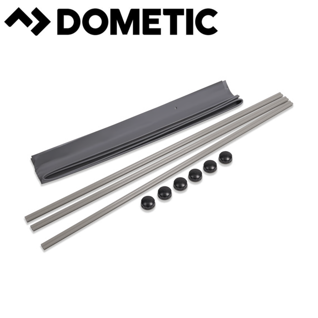 Dometic Limpet Suction Driveaway Kit with multiple suction cups and attachments for secure vehicle connection.