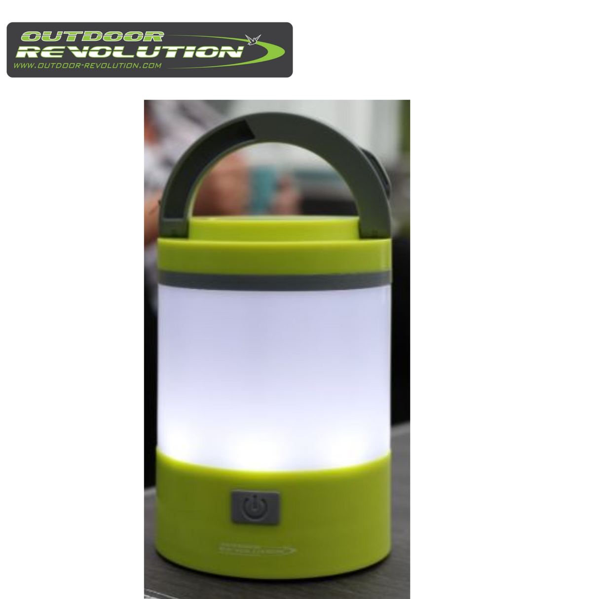 Outdoor Revolution Lumi-Mosi rechargeable mosquito killer lantern with a sleek design and light, ideal for outdoor use.