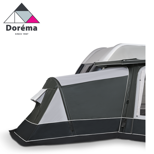 Dorema Luxor Air Annexe featuring spacious design and durable material for camping and outdoor use.