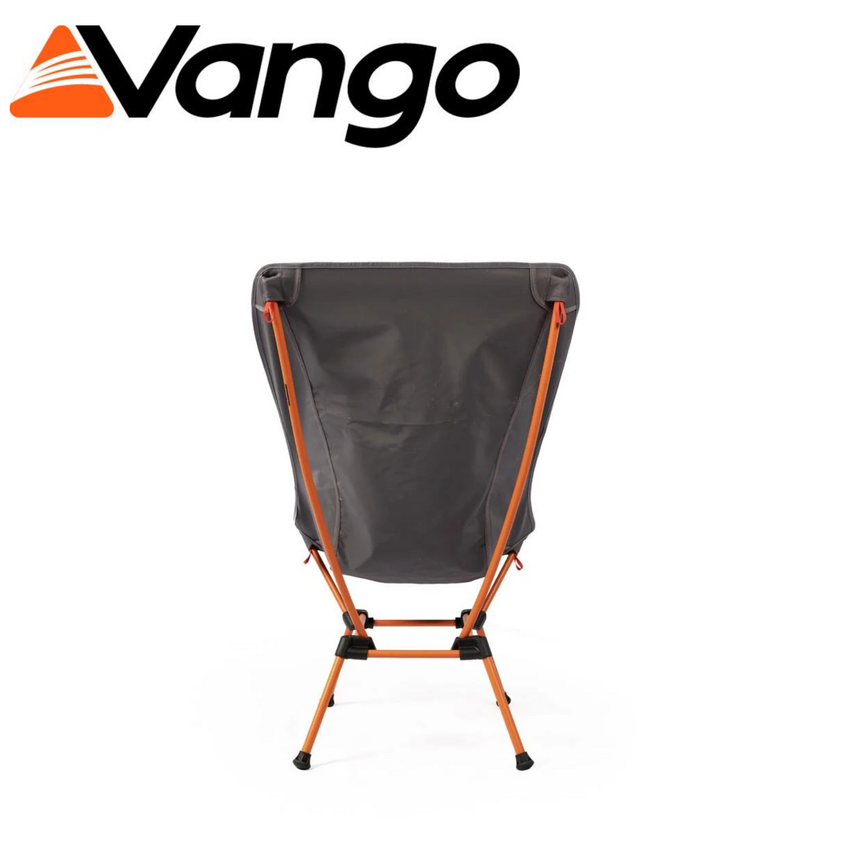 Vango Micro Lux Tall Chair featuring a sturdy frame and comfortable fabric, set against a natural outdoor background.