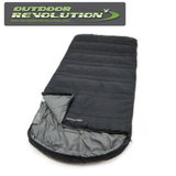 Outdoor Revolution SunStar Midi 300 sleeping bag in vibrant color, showcasing its spacious design and cozy insulation features.