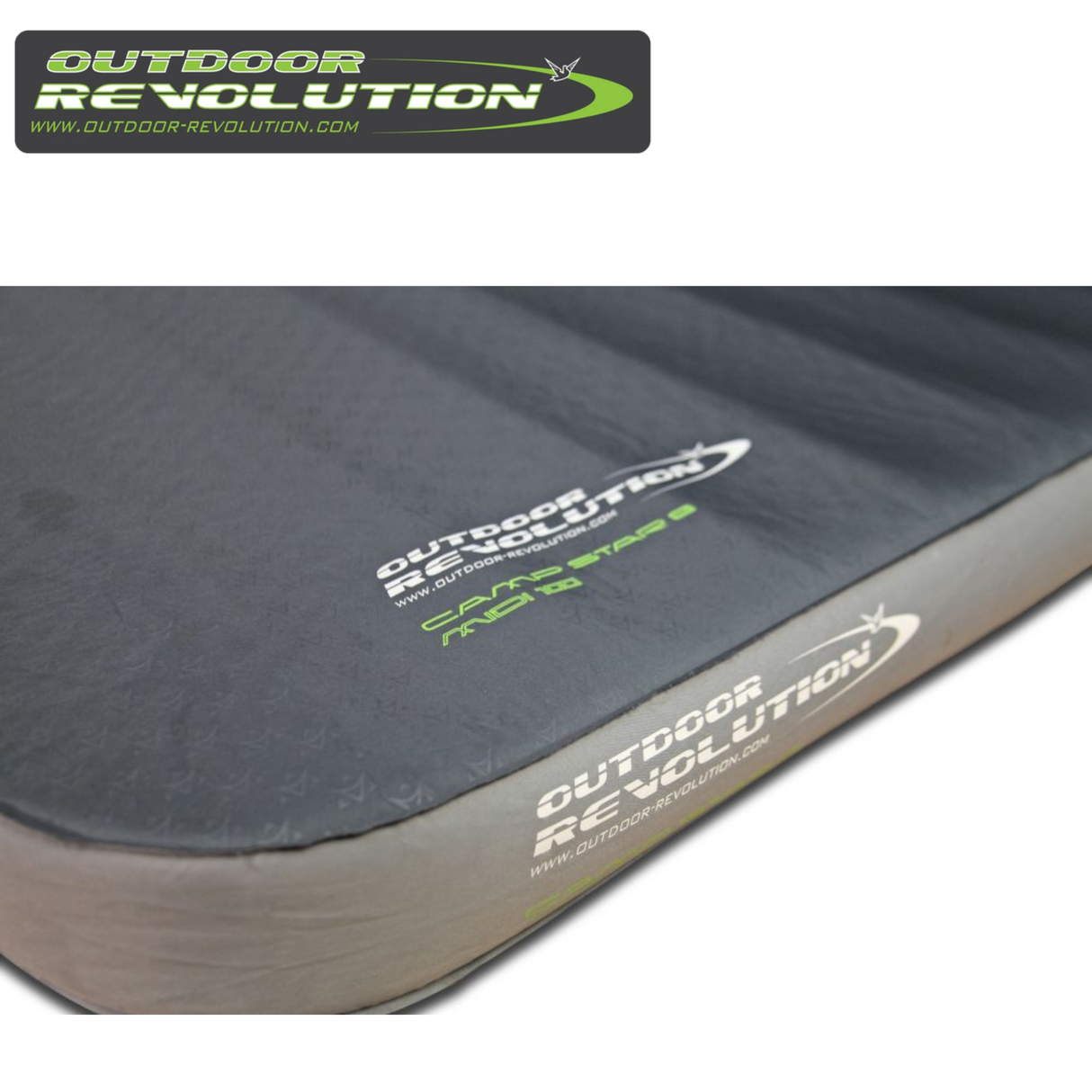 Outdoor Revolution Camp Star Midi 100 self-inflating mat with a textured surface and compact design for camping comfort.