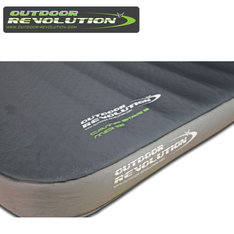 Outdoor Revolution Camp Star Midi 100 self-inflating mat with a textured surface and compact design for camping comfort.