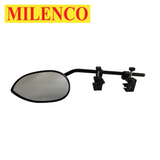 Milenco Aero Platinum Standard Mirrors Pair showcasing sleek design and adjustable features for enhanced visibility.