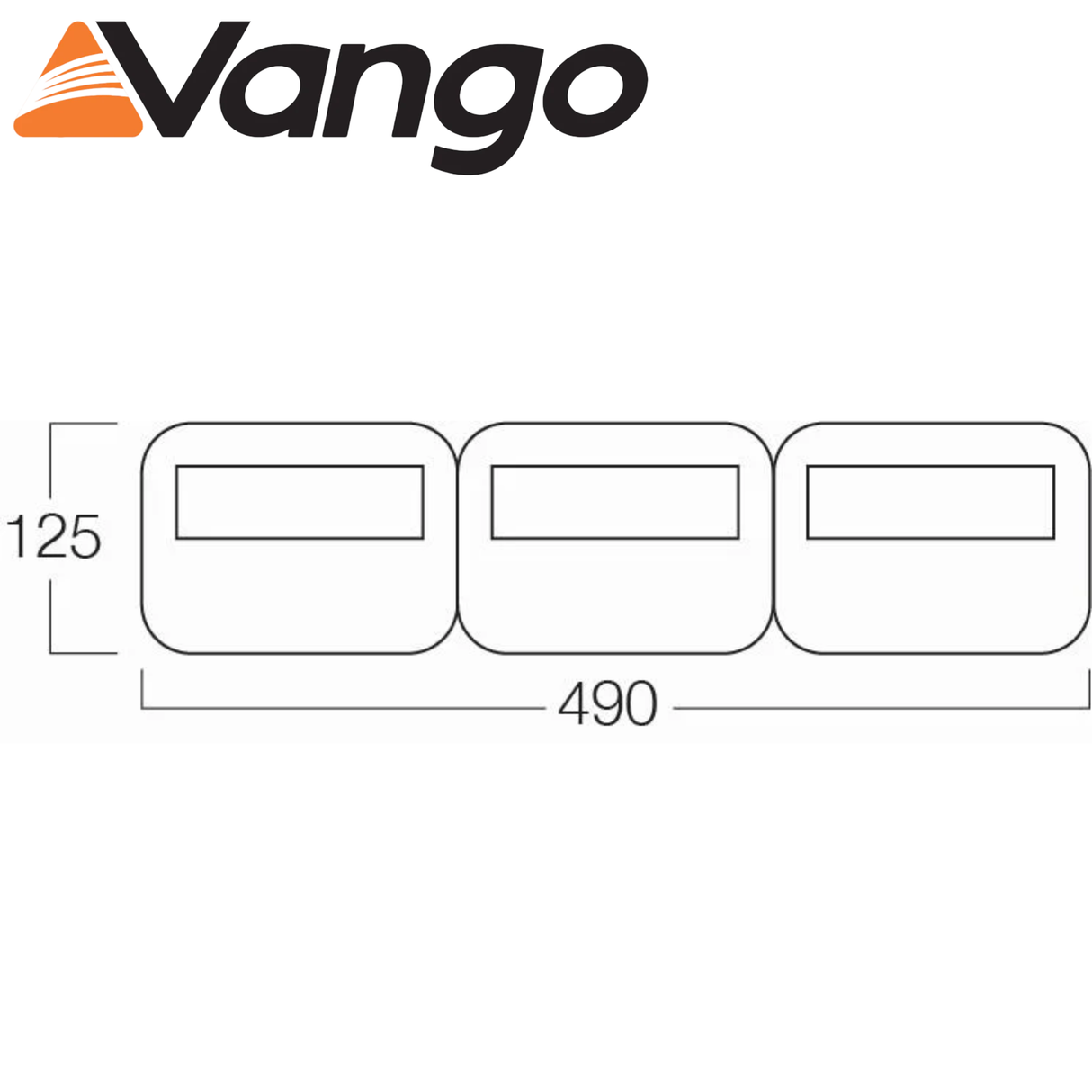 Vango AirBeam Modular Windbreak set up on a campsite, featuring sturdy panels and a spacious design for outdoor protection.