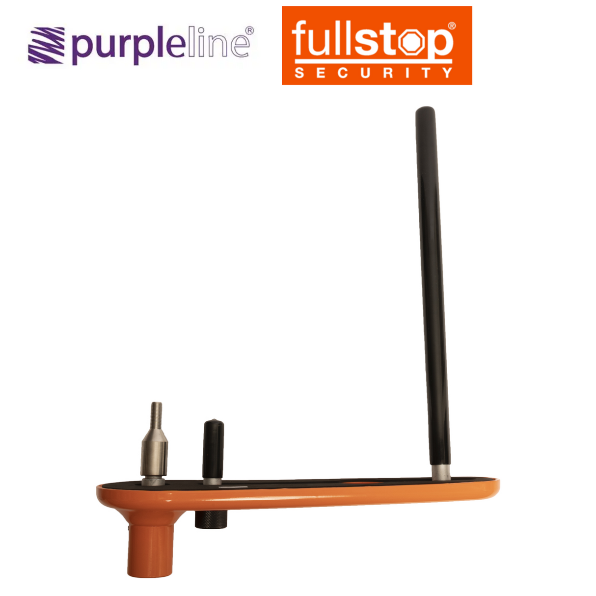 Purpleline Nemesis Plus Wheel Lock in vibrant yellow, designed for security and durability on vehicle wheels.