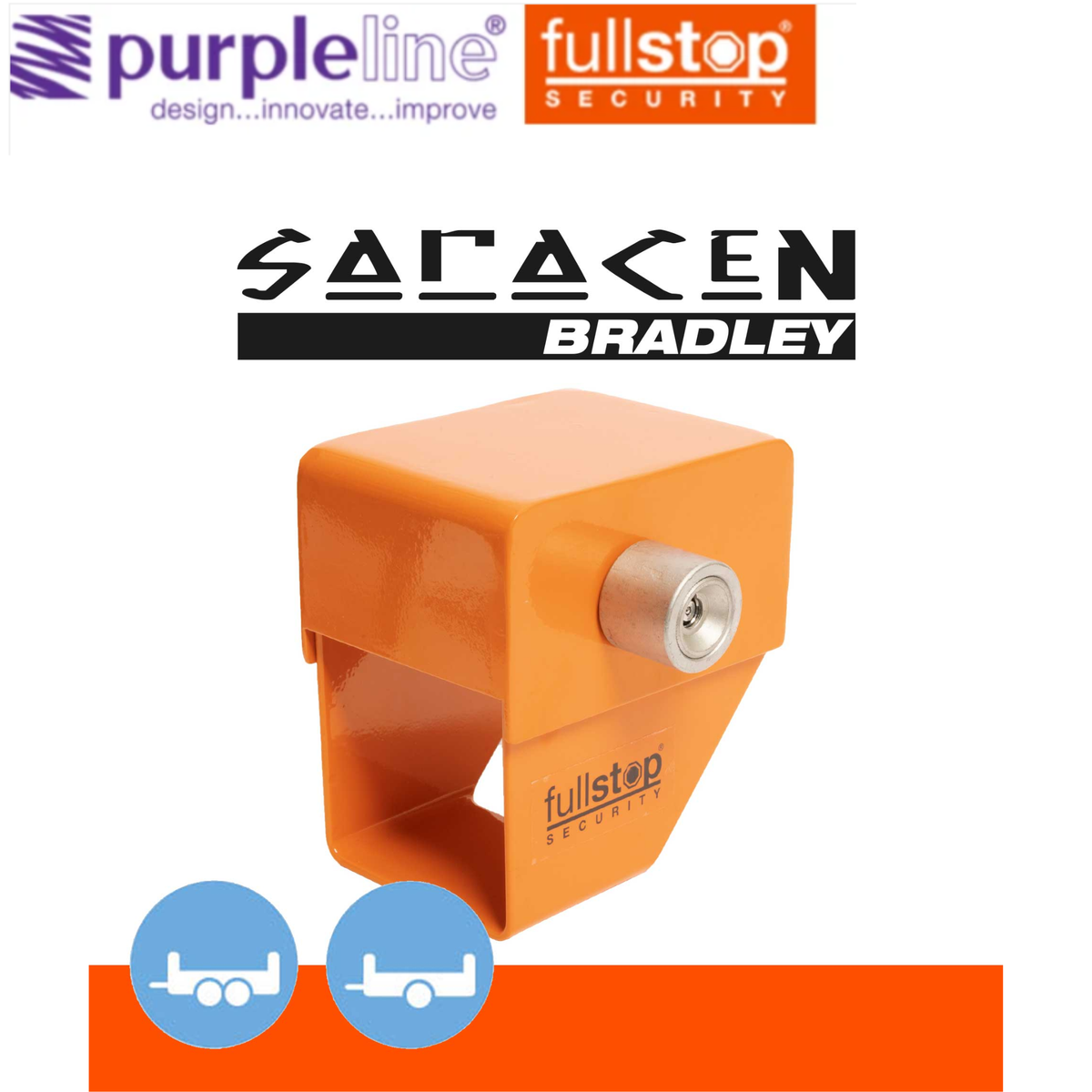 Purpleline Saracen Bradley Trailer hitch lock