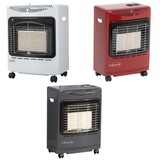 Mini Heat Force Gas Heaters Available in Red, Grey and White