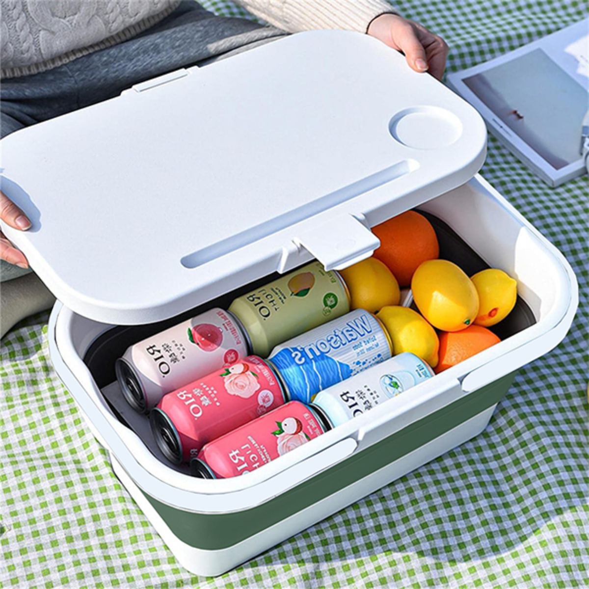 Collapsible Picnic basket cooler