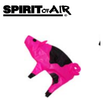 Colorful Spirit of Air pig windsock with flowing fabric, perfect for outdoor decoration and garden display.
