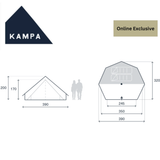 Kampa Pineveil 2 Person Tent