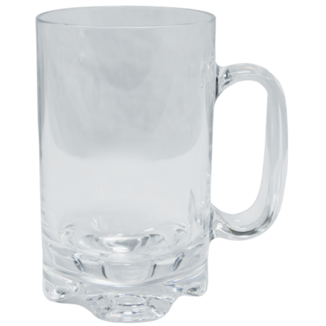 Alfresco 730ml beer glass with a clear design, perfect for serving large pints of beer, featuring the ALFRESCO brand logo.