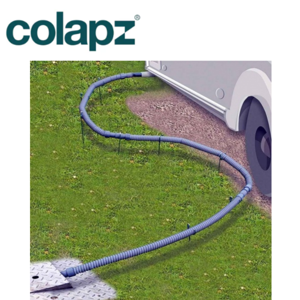 Flexible Colapz Flexi Waste Water Pipe Kit with durable, bendable pipe designed for efficient waste water drainage.