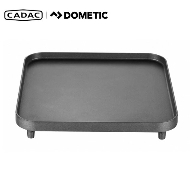 Cadac Dometic 2 Cook 2 Flat Plate for 2 Cook 2 Pro Deluxe Range, showing the cooking surface with two flat plates.