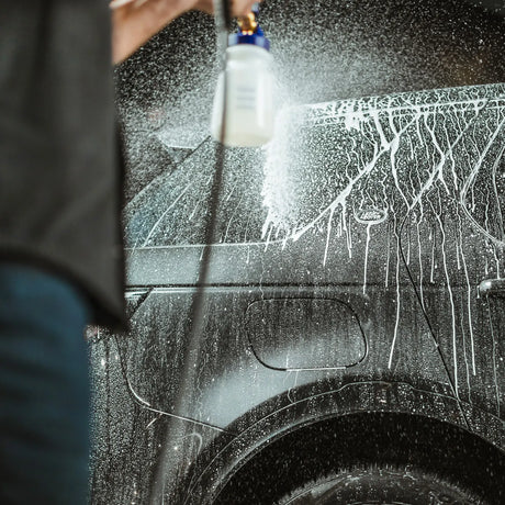 Autoglym Polar Seal vehicle cleaner in a spray bottle with a sleek design and clear liquid, ready for use on cars.