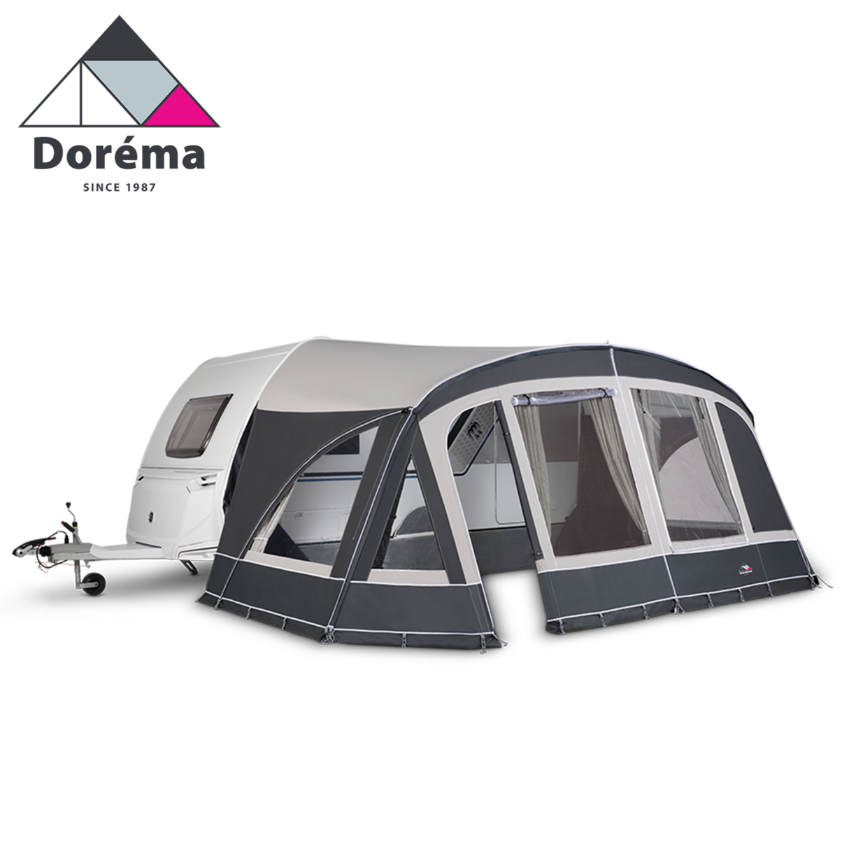 Dorema Porto Sun Canopy front panel featuring a durable design for outdoor shade and protection.