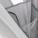 Dometic Portico Air Canopy set up, showcasing its inflatable design and spacious coverage for outdoor use.