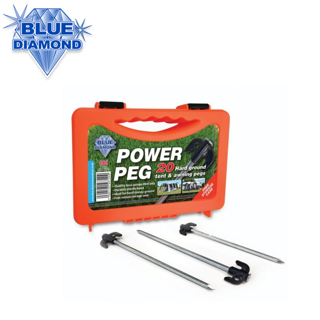 Blue Diamond Power Pegs Case Of 20