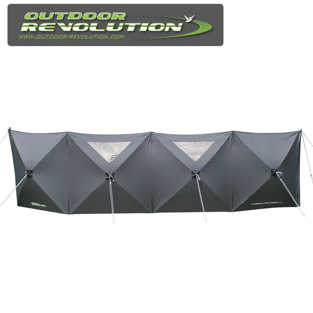 Outdoor Revolution Pronto Pro 4 panel windbreaker made from durable PRO 600HD fabric, ideal for outdoor use.