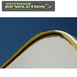 Outdoor Revolution 12m awning rail protector, flexible weather-resistant strip for securing and protecting awning rails outdoors.