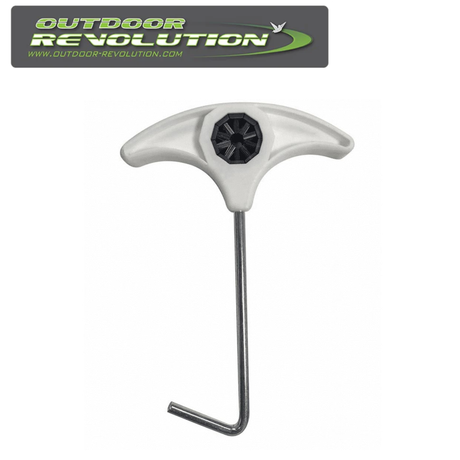 Outdoor Revolution peg puller with cleaner, featuring a sturdy design for effortless peg removal and cleaning.