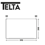 Telta Pure 390 air awning set up in a backyard, showcasing its spacious design and sturdy structure.