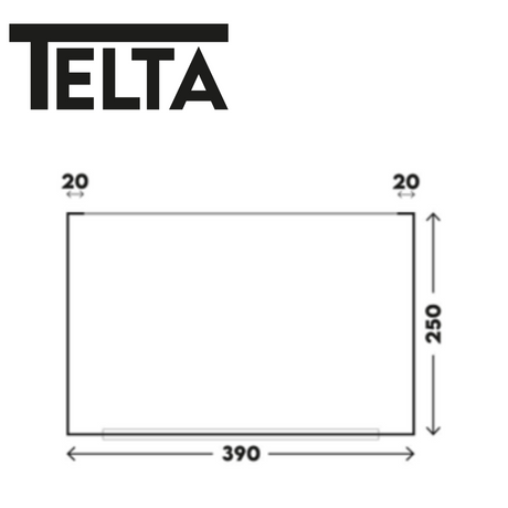 Telta Pure 390 air awning set up in a backyard, showcasing its spacious design and sturdy structure.
