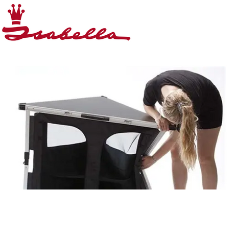 Isabella Corner Cupboard featuring a stylish design with ample storage space in a cozy corner setting.