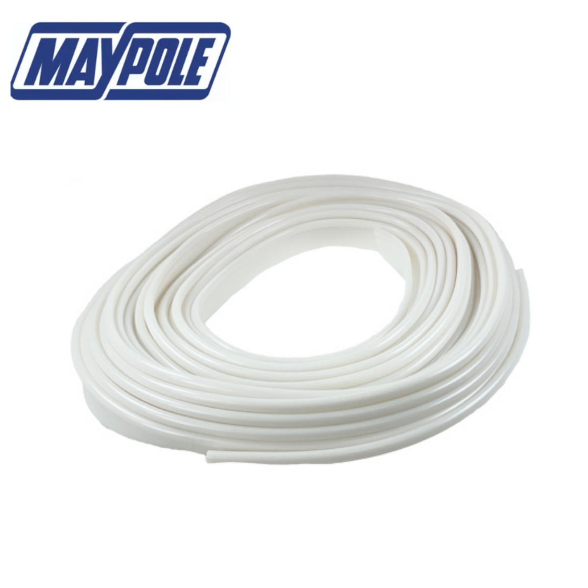 Maypole awning rail protector in a 12m length, showing flexible weather-resistant strip designed to shield awning rails.