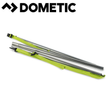 Dometic awning hanging rail from front to rear, metal rail system for securing awning fabric on a recreational vehicle.