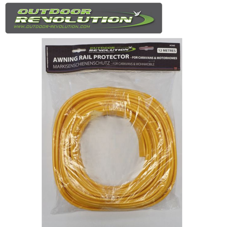 Outdoor Revolution 12m awning rail protector shown, designed to shield caravan or campervan awning rails from damage.