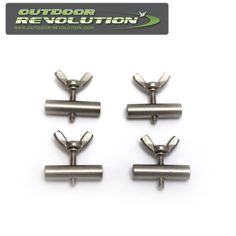 Outdoor Revolution 6MM awning rail stoppers pack of 4, designed for secure awning attachment in outdoor settings.