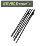 Adjustable rear poles by Outdoor Revolution, measuring 215-270cm, shown with a sturdy design for outdoor use.