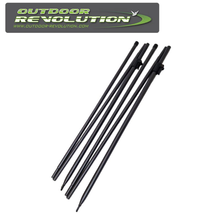 Adjustable rear poles by Outdoor Revolution, measuring 215-270cm, shown with a sturdy design for outdoor use.