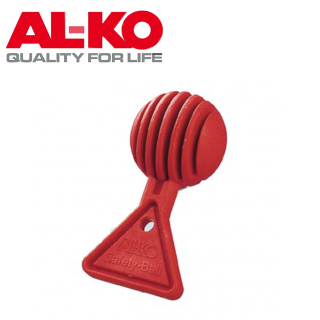 Red ALKO Safety Ball with durable, inflatable design suitable for safety and recreational use.