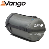 Vango NiteStar Alpha sleeping bag with insulated design and adjustable hood, suitable for camping and outdoor adventures.