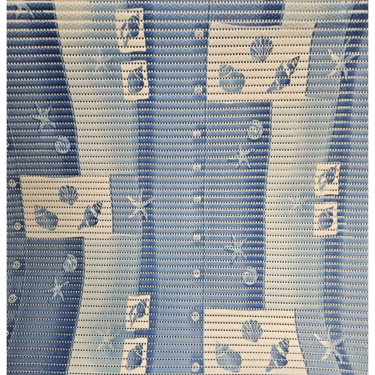 Cannock Caravan Accessories cushioned non-slip shower mat with seashell design, providing safety and comfort in the shower.