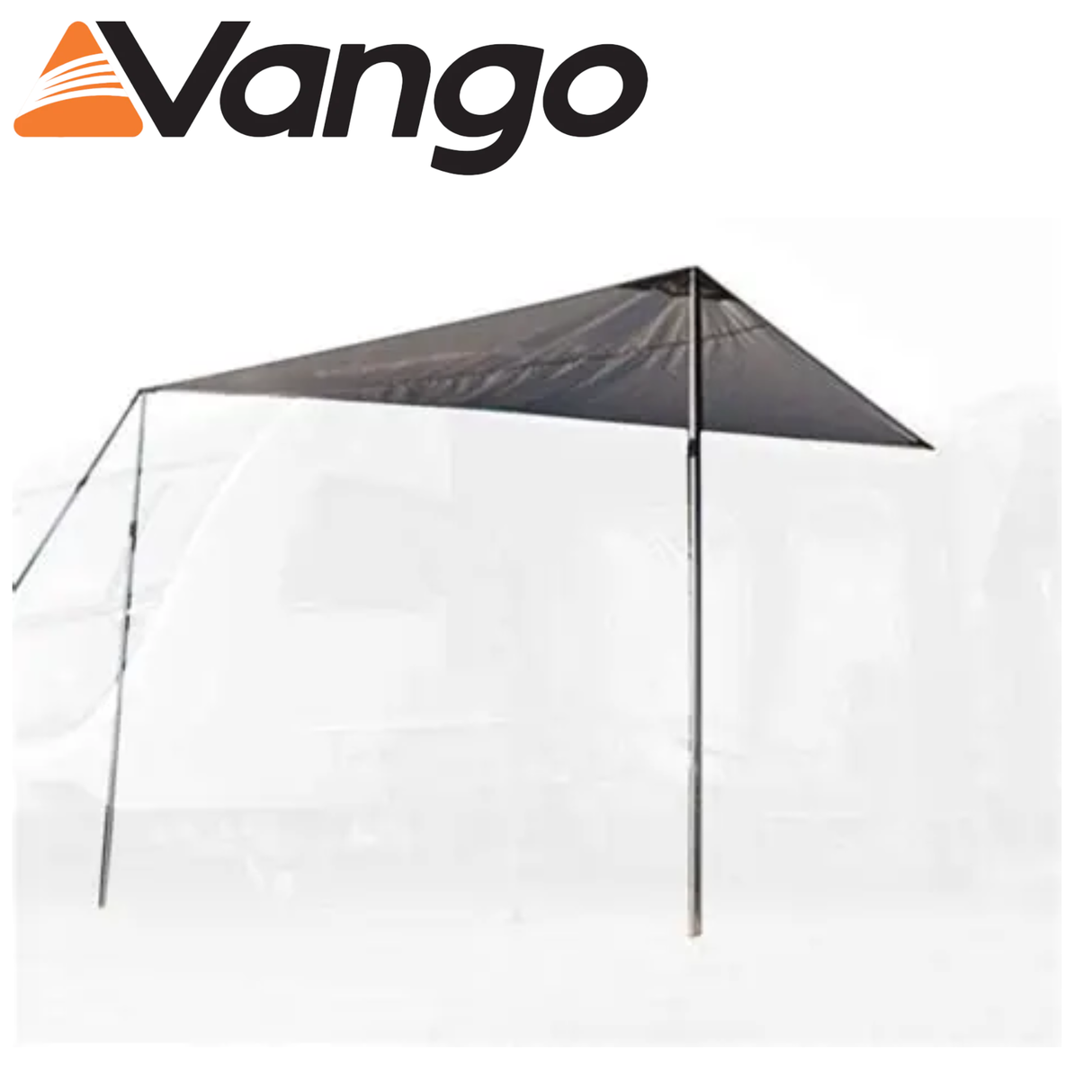 Vango Awning Side Canopy extending from a tent, showcasing its durable fabric and spacious outdoor coverage.