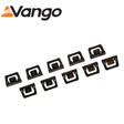 Vango Sky Hooks Pack of 10, durable metal sky hooks for outdoor camping and hanging gear, designed for secure suspension.