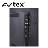 AVTEX Avtex 27-inch SmartPRO HD TV with Freely TV platform, showing HDMI and connection ports on the back of the TV.