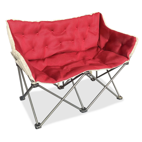 Quest Leisure Bordeaux Pro Double Snug Chair with plush fabric and ergonomic design for comfortable seating.