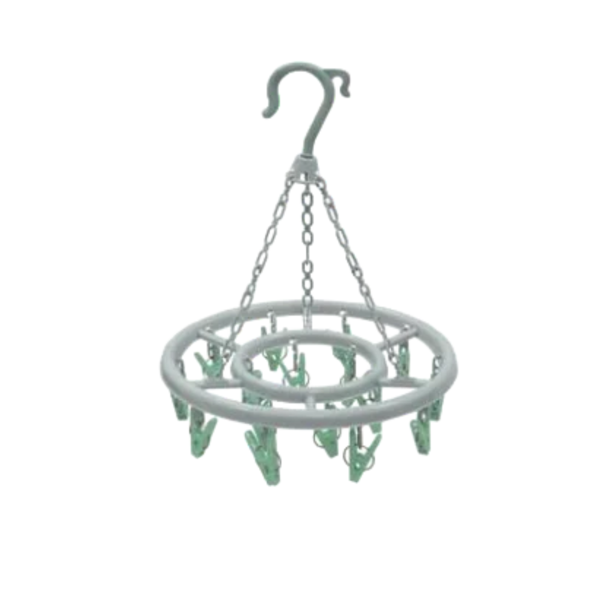 Round Quest Leisure sock dryer with multiple hanging slots for efficient drying of socks on a circular hanger.