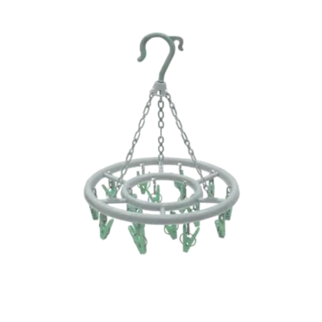 Round Quest Leisure sock dryer with multiple hanging slots for efficient drying of socks on a circular hanger.